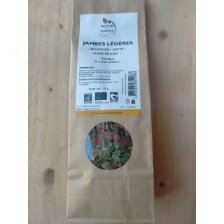 Tisane Jambes légères - Bio et Nature & Progrès - 25G