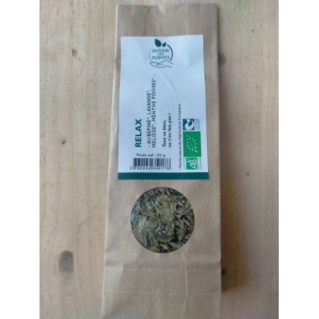 Tisane Relax - Bio et Nature & Progrès - 25G