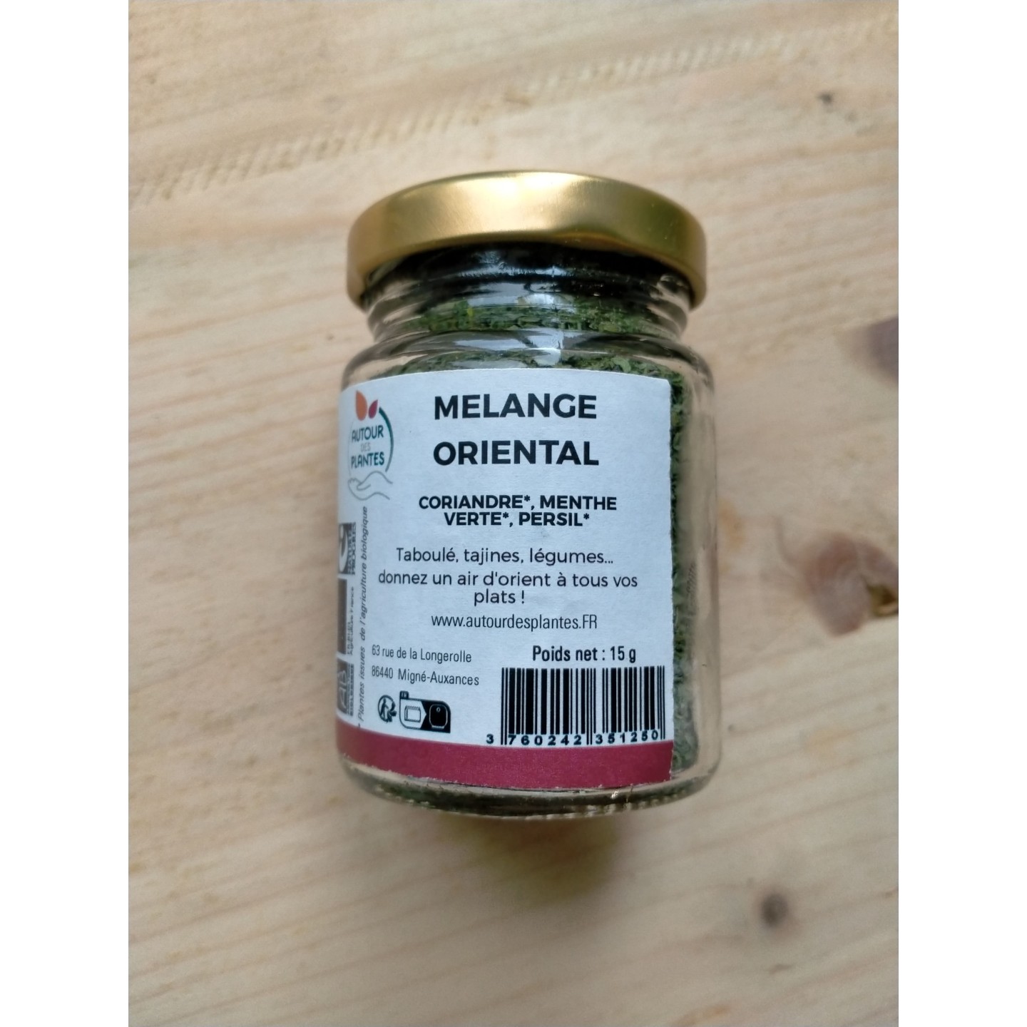 Mélange oriental - Bio et Nature & Progrès - 15G