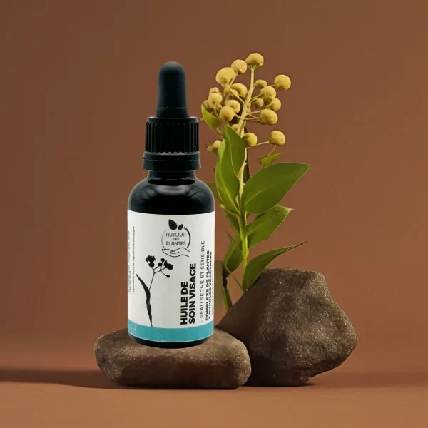 Huile de soin visage - Peaux sèches et sensibles