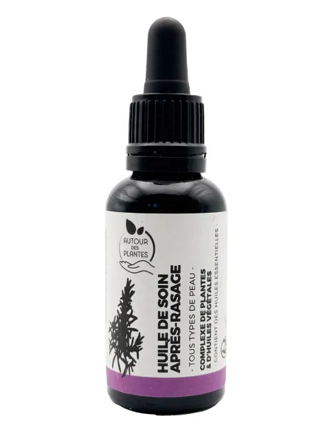 Huile de soin après-rasage